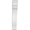 Ekena Millwork 3 1/2-in. W x 10-in. D x 22-in. H Olympic Architectural Grade PVC Knee Brace BRCP035X10X22OLY - alternate 2